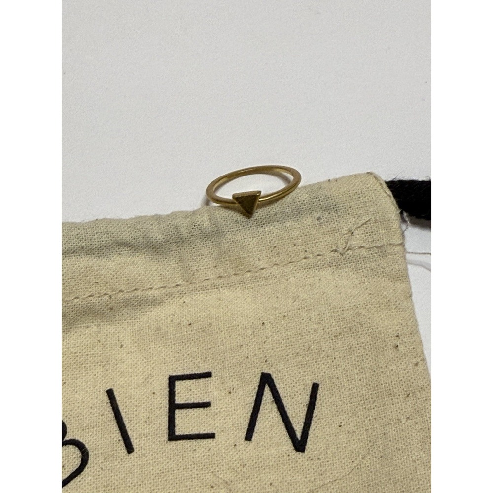 Madewell Mon Petit Triangle Ring Size 6 VINTAGE GOLD